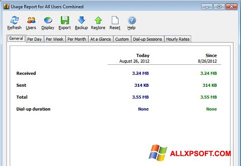 스크린 샷 NetWorx Windows XP