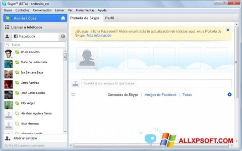 스크린 샷 Skype Beta Windows XP