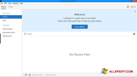 스크린 샷 Adobe Acrobat Pro Windows XP