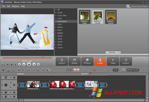 스크린 샷 Movavi Video Suite Windows XP