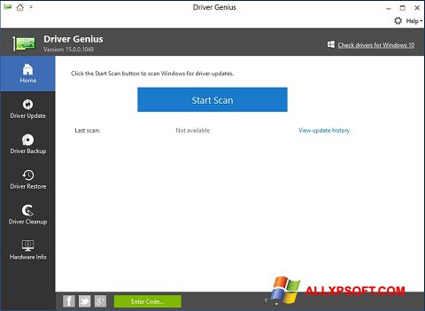 스크린 샷 DriverScanner Windows XP