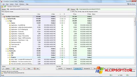 스크린 샷 GoodSync Windows XP