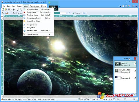 스크린 샷 Paint.NET Windows XP
